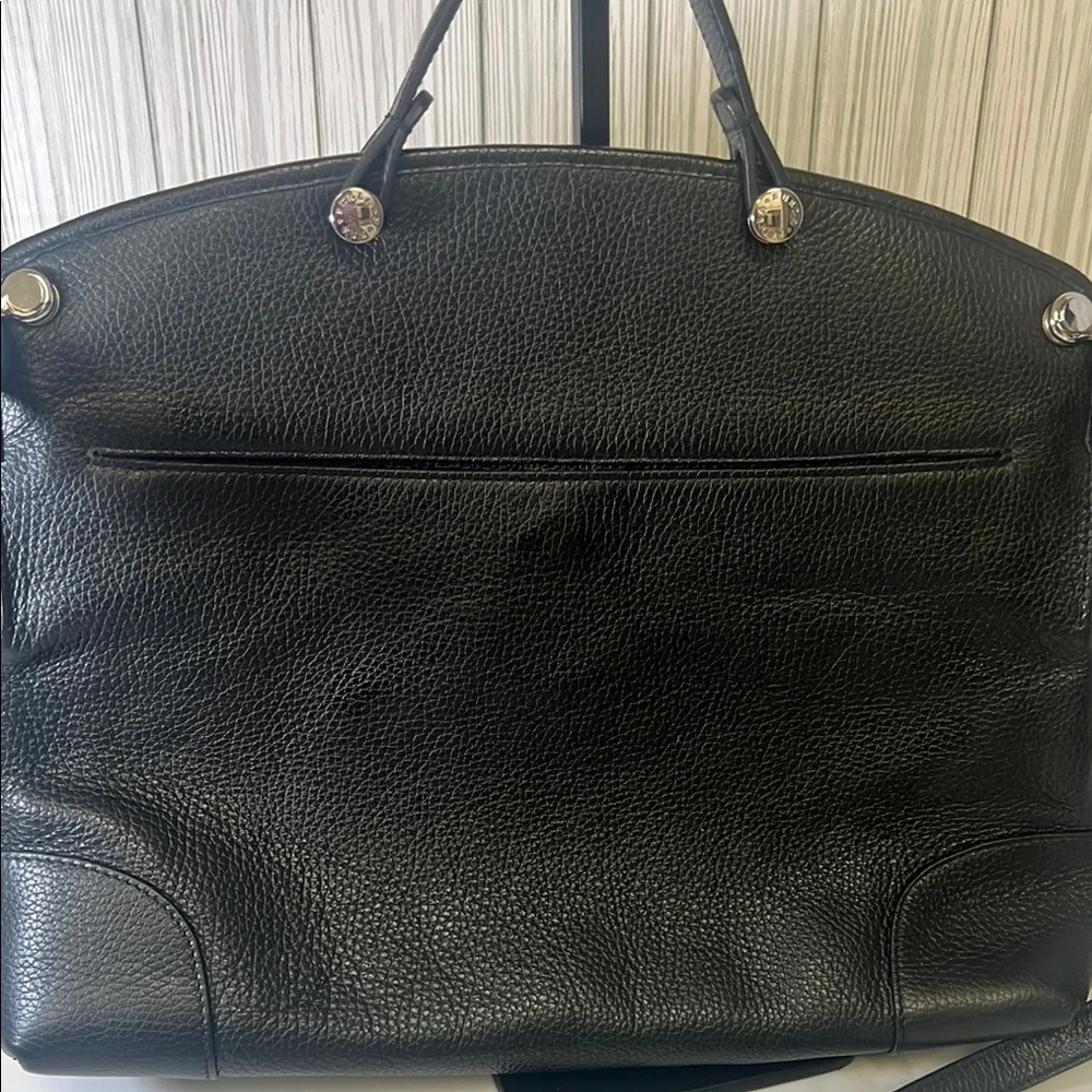 Furla Black Leather Satchel